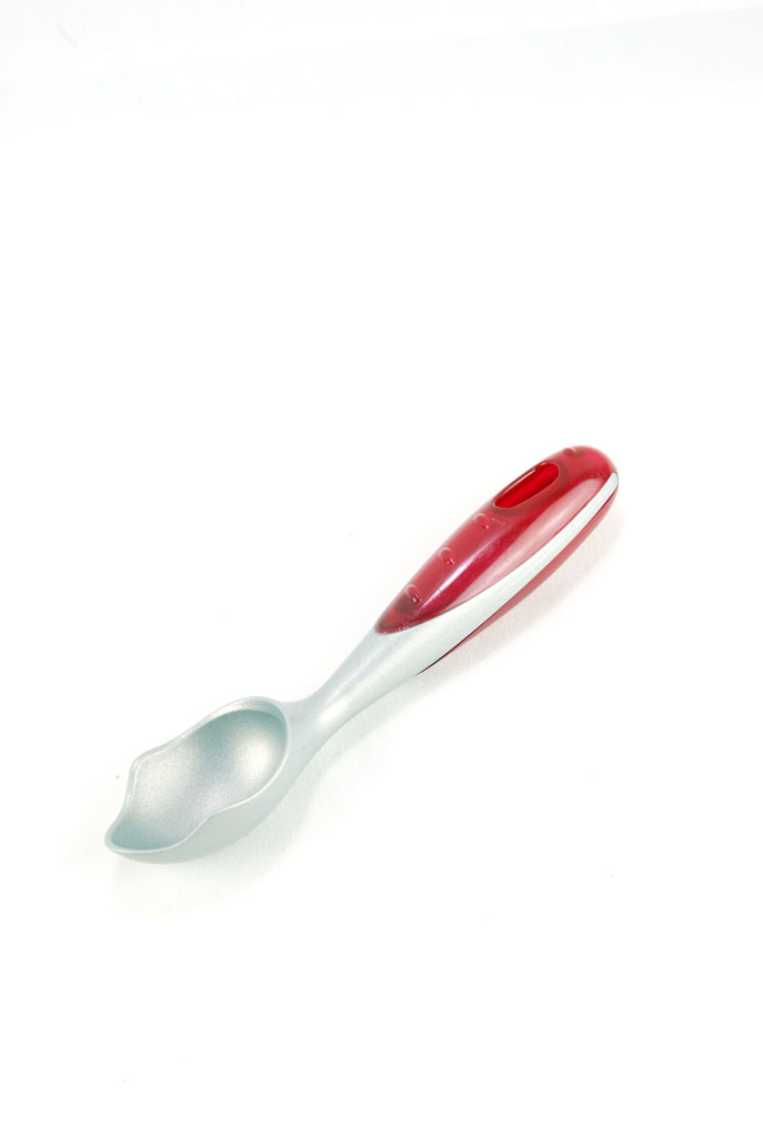 Wave-ice spoon + aluminum plastic handle/A126