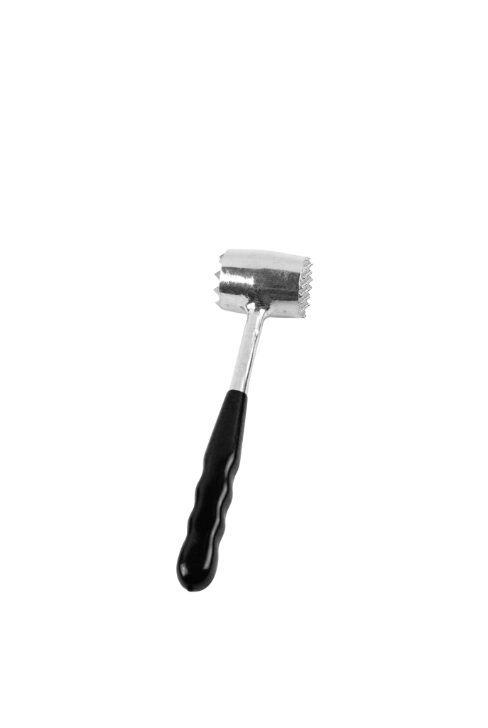 Aluminum Meat Tenderizer-round shape.black  PVC   